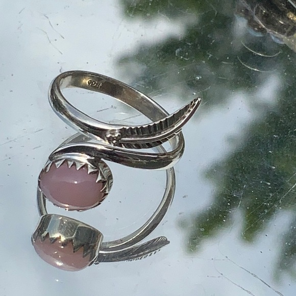 BOUTIQUE ROSE QUARTZ 925 STERLING SILVER RING, 6 - Picture 7 of 11